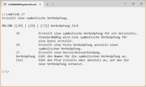 CMD-Befehl mklink