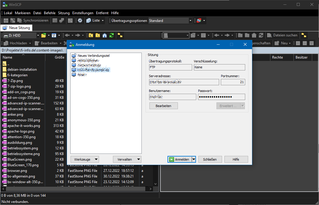 winSCP FTP-Client